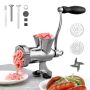Manual meat grinder made of 304 stainless steel with table clamp and accessories