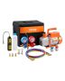 Vacuum pump and gauge set for HVAC air conditioner, 267 l/min