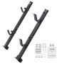 Lawnmower stand, 2-seater, zinc alloy, trailer mount