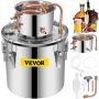 Moonshine distiller 21 L, stainless steel, with thermometer, for home brewing