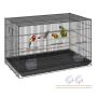 30 inch metal bird cage with stand and tray, for large and small parrots