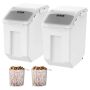 Ingredient storage boxes with dosing and measuring cups, 2 x 15 L, 2 pcs., PP material
