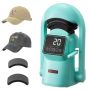 Automatic hat heat press machine, touch screen, 2 plates, green