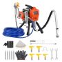 Stationary airless paint sprayer 1500W, 3300 PSI, electric paint sprayer