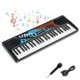 Children's electric piano keyboard, 8 rhythms, 8 tones, 53.34 × 19.05 × 5.08 cm