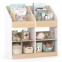 Children's bookshelf, 4 shelves, 4 compartments, 80 × 29.5 × 80 cm