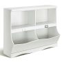 Children's shelf, 4 shelves, White, 105.4 × 83.8 × 39.4 cm