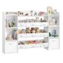 Lasten hylly SONGMICS, 4 avointa lokeroa ja 11 laatikkoa, 143,8 × 104 × 30 cm