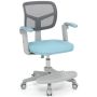 Children's learning chair with adjustable height 41-52 cm, blue
