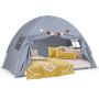 Children's tent, 2 windows, Sand/gray, 201 × 100 × 122 cm