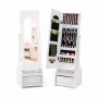 Children's jewelry cabinet, 2 tilt angles, Pink and white, 31.75 × 105.41 × 30.48 cm