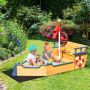 Children's sandbox, 2 benches, 156.2 × 78.7 × 45.7 cm