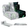 Children's sofa, 3-in-1, Gray, 65.5 × 60.5 × 41.5 cm