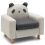 Children's sofa with a panda, chicken or dinosaur motif, 59x42x54 cm, beech legs