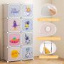 Children's wardrobe, 8 cubes, White, 71 × 142 × 36 cm