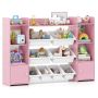 Children's toy storage cabinet, 8 boxes, 142 × 100 × 30 cm