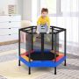 Children's trampoline with safety net, 360° net, 122 × 87 cm