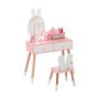 Children's dressing table, 2 drawers, with chair, 78 × 110 × 37 cm