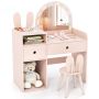 Children's dressing table, with chair, Pink, 80 × 95.3 × 39.4 cm