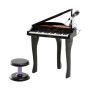 Lasten minipiano, 37 kosketinta, Musta, 48 × 39 × 69 cm