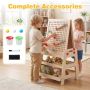 Children's easel, magnetic board and marble track, 51 × 48.5 × 91 cm