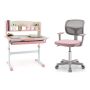Children's desk and chair, table with chair, Pink, 80 × 51 × 81.5–104 cm