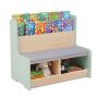 Children's reading corner, 3 in 1, Green, 80 × 48 × 74.5 cm