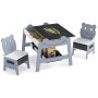 Children's table and chair set, 2 chairs, 69.85 × 50.8 × 60.96 cm