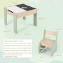Children's table and chair set, 4 in 1, 2 chairs, 63.5 × 61.5 × 48 cm