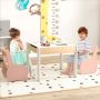 Children's activity table and chair set, 2 chairs, 63.5 × 61.5 × 48 cm