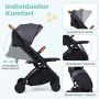 Baby stroller, Gray, 48.5 × 77 × 100 cm