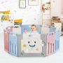 Children's playpen, 12 modules, Multicolored, 150 × 64 × 117 cm