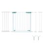Baby gate, 3 extensions, White, 70–119 × 2 × 76 cm