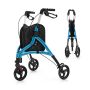 Walker, 3 wheels, 30.5 × 26.5 × 34–38 inches
