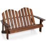Children's Outdoor Chair, Double, White/Sand, 55.88 × 90.17 × 50.8 cm