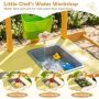 Children's outdoor play table, 2 stoves, 88.9 × 97.79 × 40.64 cm