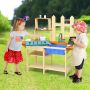 Children's outdoor play kitchen set, 109.2 × 38.1 × 100.3 cm
