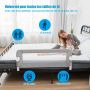 Children's bed guard, Foldable, white/gray, 105 × 40 × 42 cm