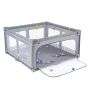 Children's playpen, 50 balls and 4 rings, Gray, 150 × 150 × 76.5 cm