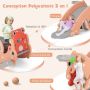 Children's play equipment, 3 functions, Green/Pink