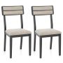Dining chairs, 2 pcs, 45.72 × 50.8 × 88.9 cm