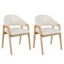 Dining chairs, 2 pcs, 57 × 54 × 82 cm
