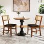 Dining chairs, 2 pcs, Brown, 53.5 × 89 × 56 cm