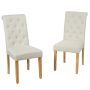 Dining chair set, 2 pcs, 60.96 × 100.33 × 43.18 cm