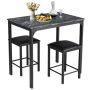 Dining set, With 2 stools, 90 × 60 × 82 cm