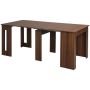 Dining table Homcom 180x85x75cm., brown