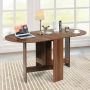Dining table, foldable, 3 positions, Brown, 163 × 80 × 75 cm