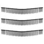 Nurmikonlakaisimen vaihtoharjat VEVOR 919-003B, 3 kpl, Mustat, 75,5 × 10,5 cm