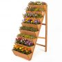 Vertical planter GT4656OR, 5 tiers, Brown, 60.5 × 150 × 53.5 cm