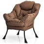 Single armchair, Blue/gray/beige, 81.3 × 95.3 × 95.3 cm